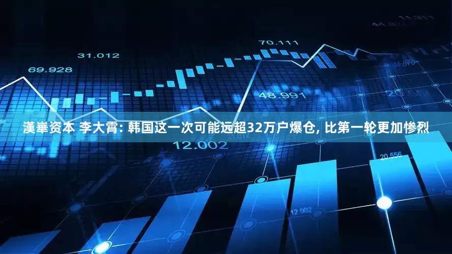 漢崋资本 李大霄: 韩国这一次可能远超32万户爆仓, 比第一轮更加惨烈